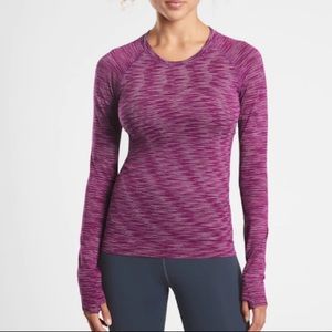 Athleta Momentum Spacedye Top Exotic Fuschia